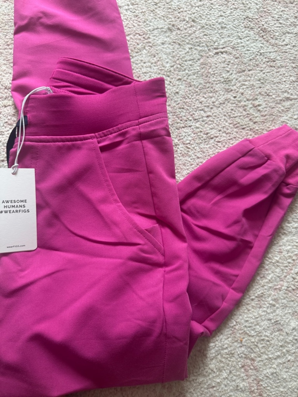 Figs Kids Magenta Joggers - Bright Pink